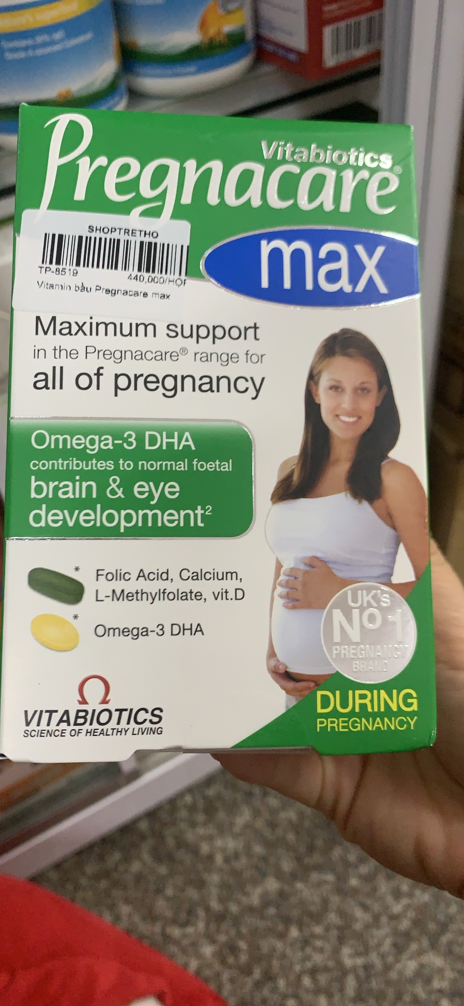 Vitamin tổng hợp cho bà bầu Pregnacare max hộp 84 viên