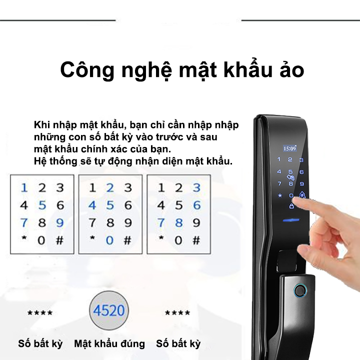 Khoá cửa vân tay thông minh Gigasun X6A - Diều khiển từ xa qua điện thoại