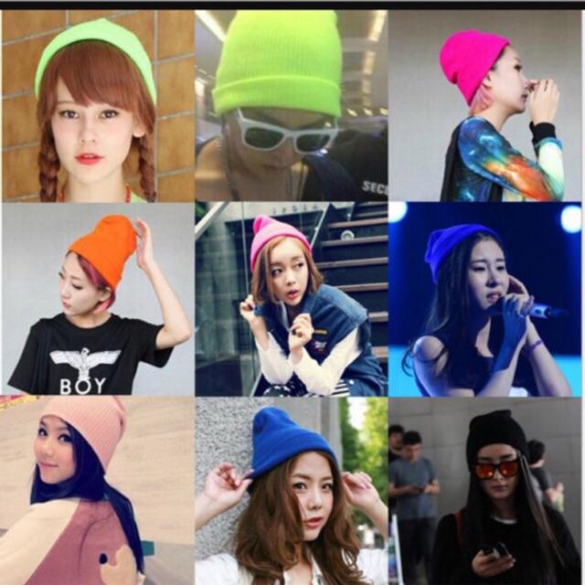 Mũ len beanie trơn