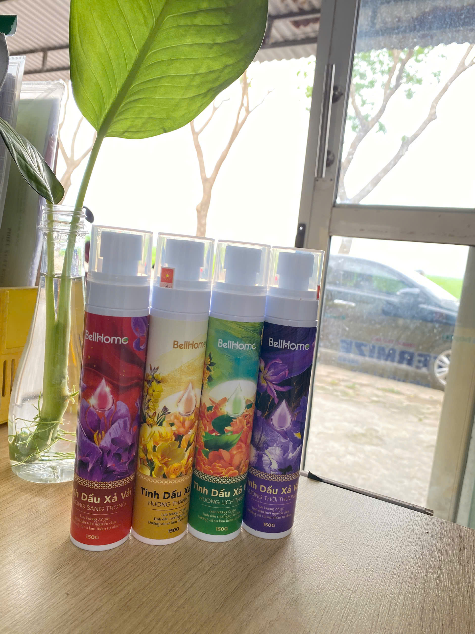 Tinh dầu xả vải Bell Home tím 150g, Mềm vải, kháng khuẩn, hương thời thượng, lưu hương lâu