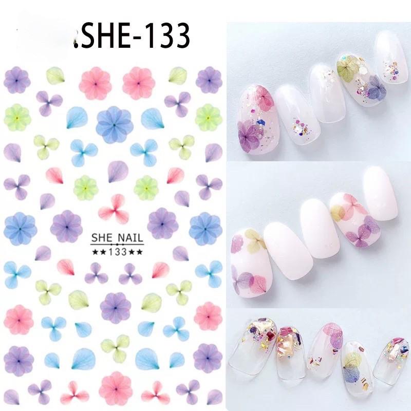 Sticker dán móng tay,hình dán móng tay hoạ tiết hình bông hoa cực sắc nét trang trí móng tay nail