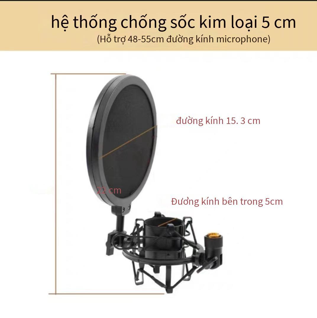 Vận Chuyển Nhanh Micro Thu Âm Kim Loại Chống Sốc Nhựa Micro Chống Sốc Đen Bạc Chống Sốc Sốc Kẹp Micro