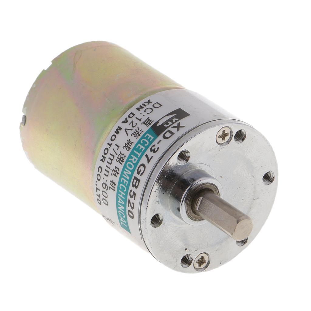 XD-37GB520 DC12V 10W 600RPM Micro Gear Motor High Adjustable Speed