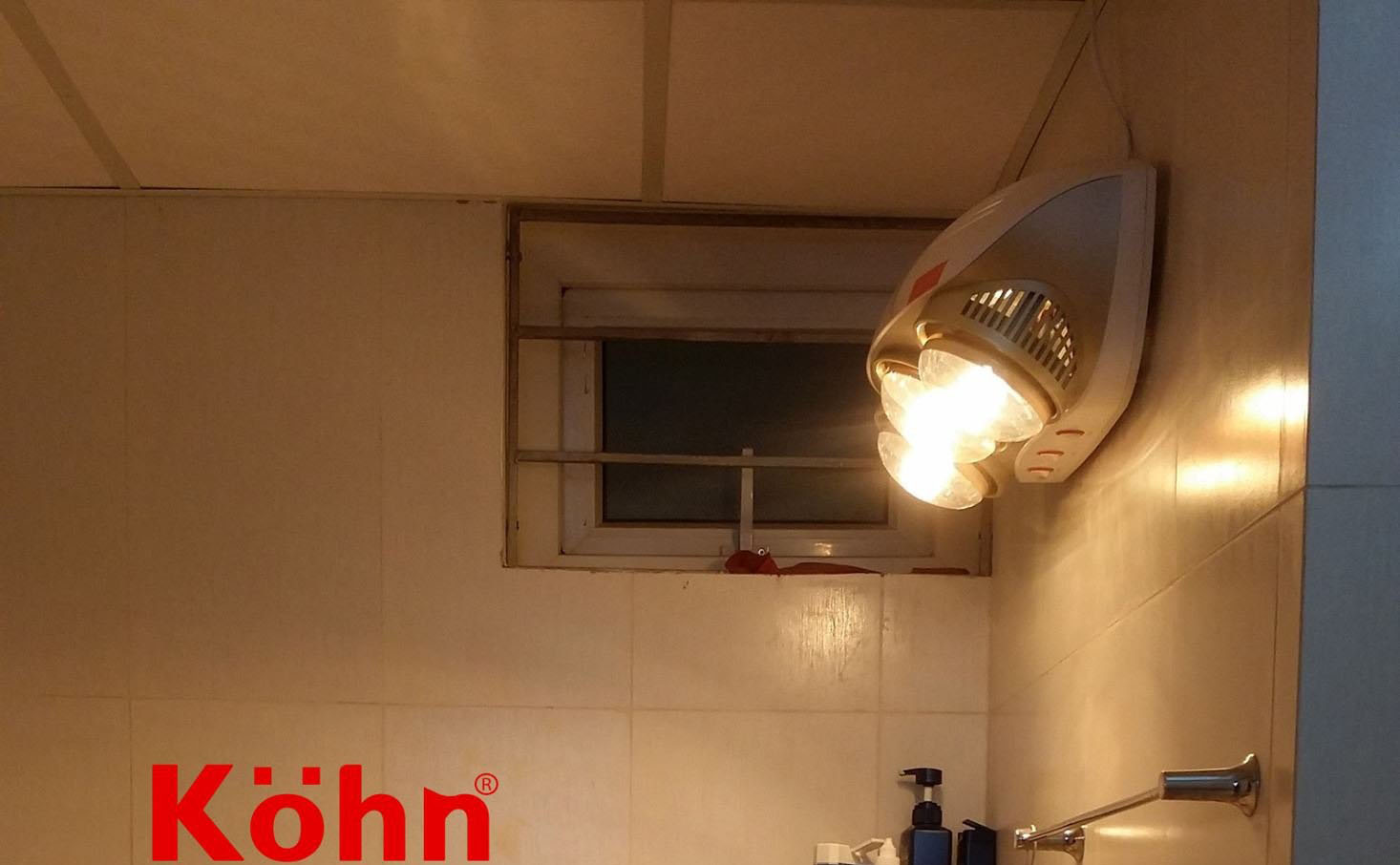 Đèn sưởi nhà tắm 3 bóng Kohn Braun KU03G - Hàng Chính Hãng