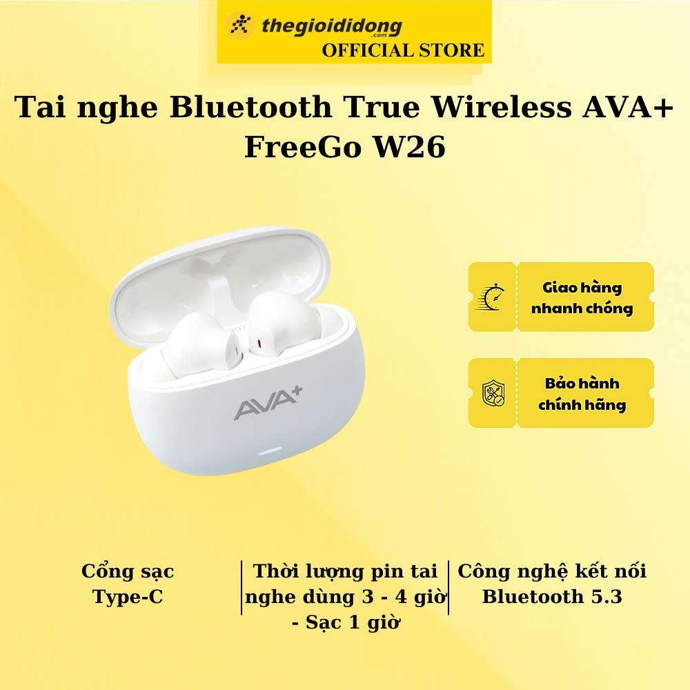 Tai nghe Bluetooth True Wireless AVA+ FreeGo W26 - Hàng Chính Hãng