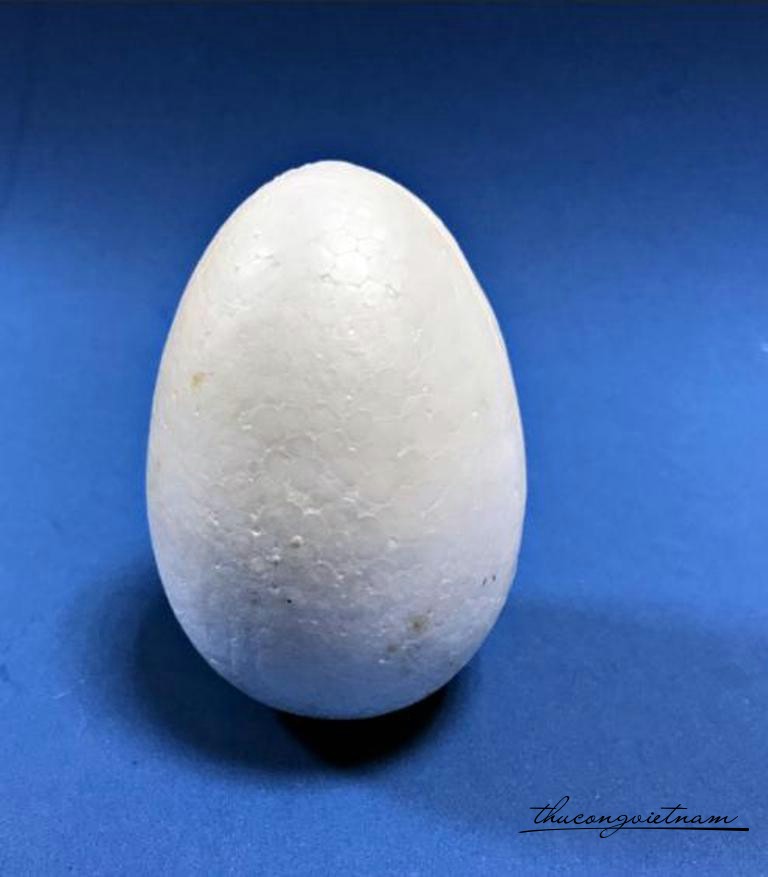 Mô hình trứng bằng xốp trắng 20cm