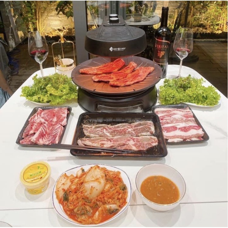 Bếp điện nướng Chef BBQ không khói Hàn Quốc