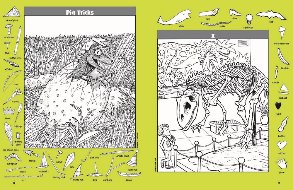 Sách - Dinosaur Puzzles by Highlights