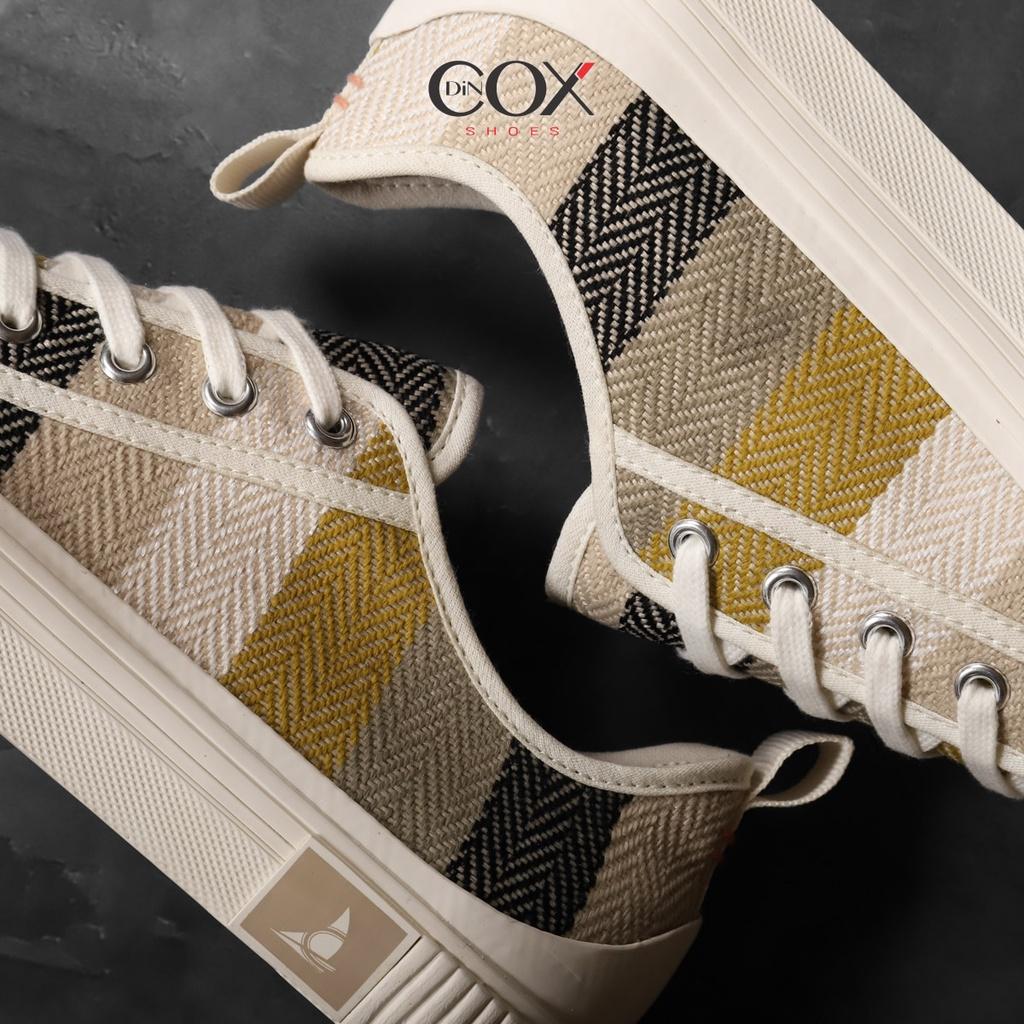 Giày Sneaker Bata Vải Canvas Nữ Dincox C20 Covi Yellow Thời Trang Chính Hãng