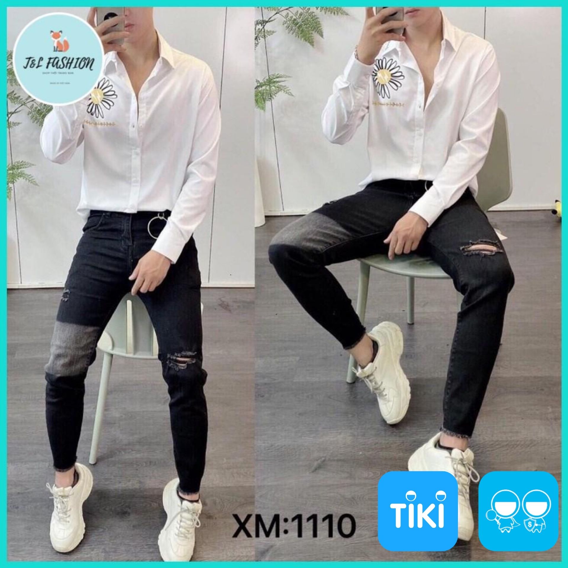 Quần Jean Nam, Quần Bò Nam Phong Cách Thời Trang Trẻ Trung  ms1110