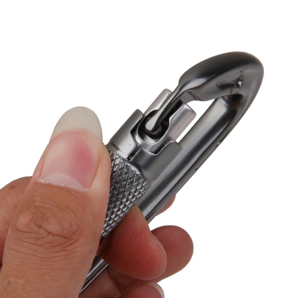 Outdoor Safety Carabiner Auto Locking Rock Climbing Rappel Gear 24KN