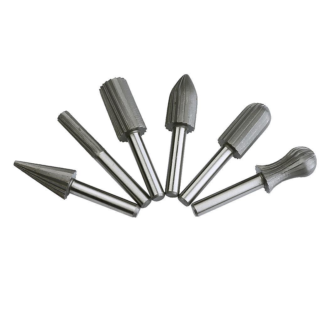 6x Routing Router Grinding Bits Burr Speed Kit