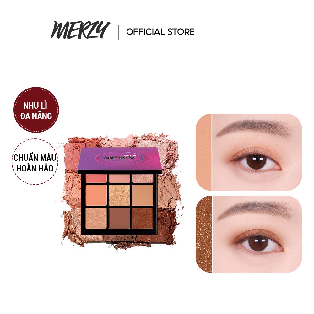 Bảng Phấn Trang Điểm Đa Năng Merzy Bite The Beat Shadow Palette Pop In Mood 13.1g