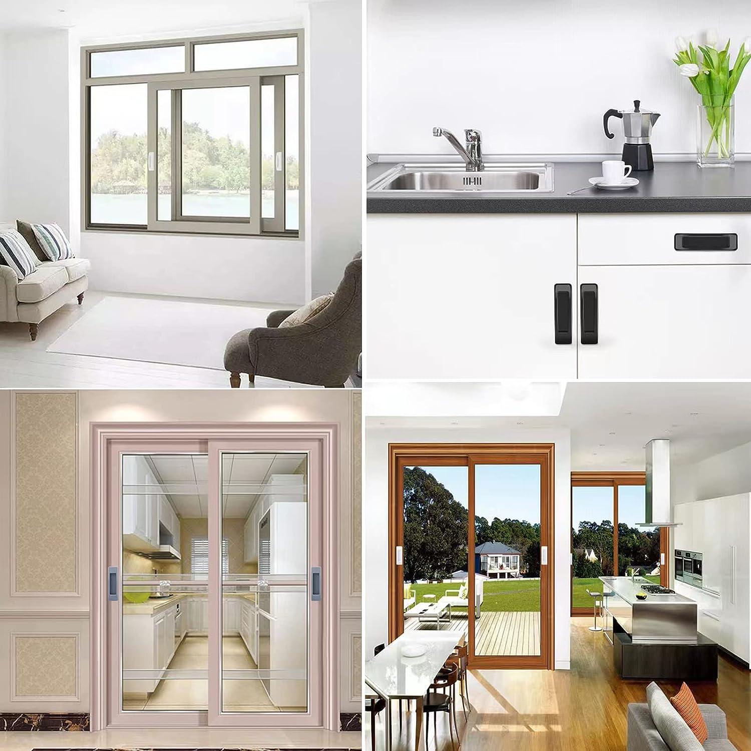 4x Tay cầm kéo tự dính Tay cầm hỗ trợ hộ gia đình thiết thực sáng tạo cho tủ bếp Ngăn kéo cửa sổ Tủ lạnh