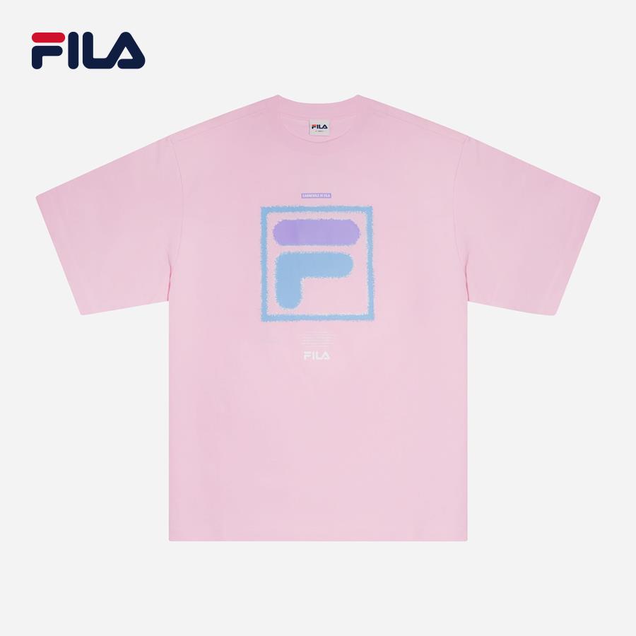 Áo thun tay ngắn thời trang unisex Fila Beach Party Oversize F Box - FW2RSF1003X-CPK