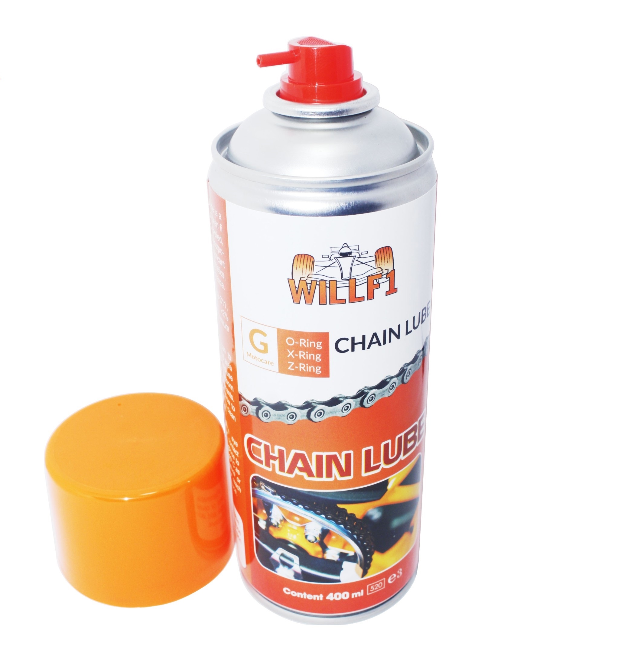 Chai xịt dưỡng sên xe máy WILLF1 Chain Lube 400ml Chuyên dùng cho moto/ xe máy sên trần