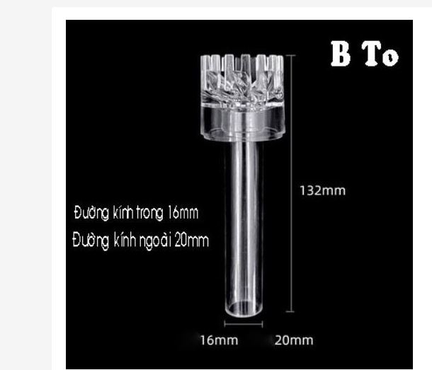 Đầu lọc váng xoay arcrylic cho bể cá nhỏ