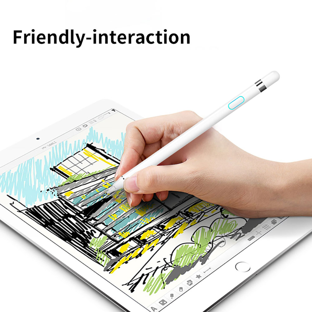 Bút cảm ứng stylus thông minh hiệu WIWU Pencil Magic Gen 2 dùng như Apple Pencil cho màn hình cảm ứng iPad / iPhone / Samsung Xiaomi Huawei Oppo Sony LG Đính kèm túi đựng bút - Hàng nhập khẩ