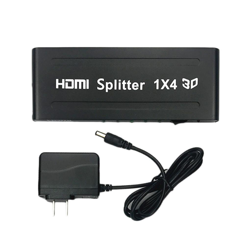 Splitter Amplifier  1x4 Hub 1  3D 1080p