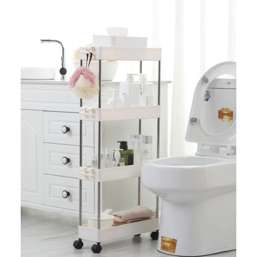 KỆ MINI 4 TẦNG CÓ BÁNH XE