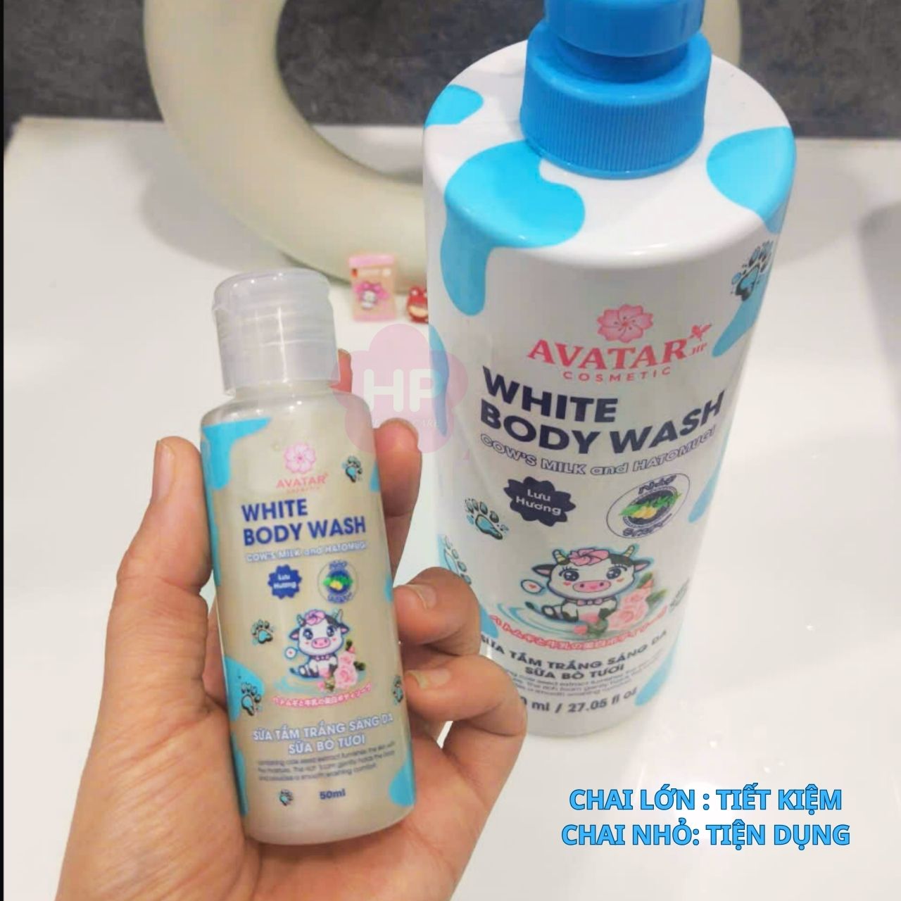 Sữa Tắm Trắng Sáng Da Sữa Bò Tươi Avatar White Body Wash 50mL