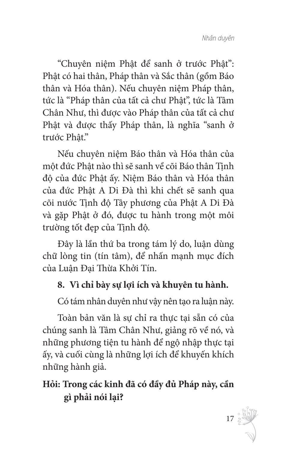Thực Hành Theo Luận Đại Thừa Khởi Tín