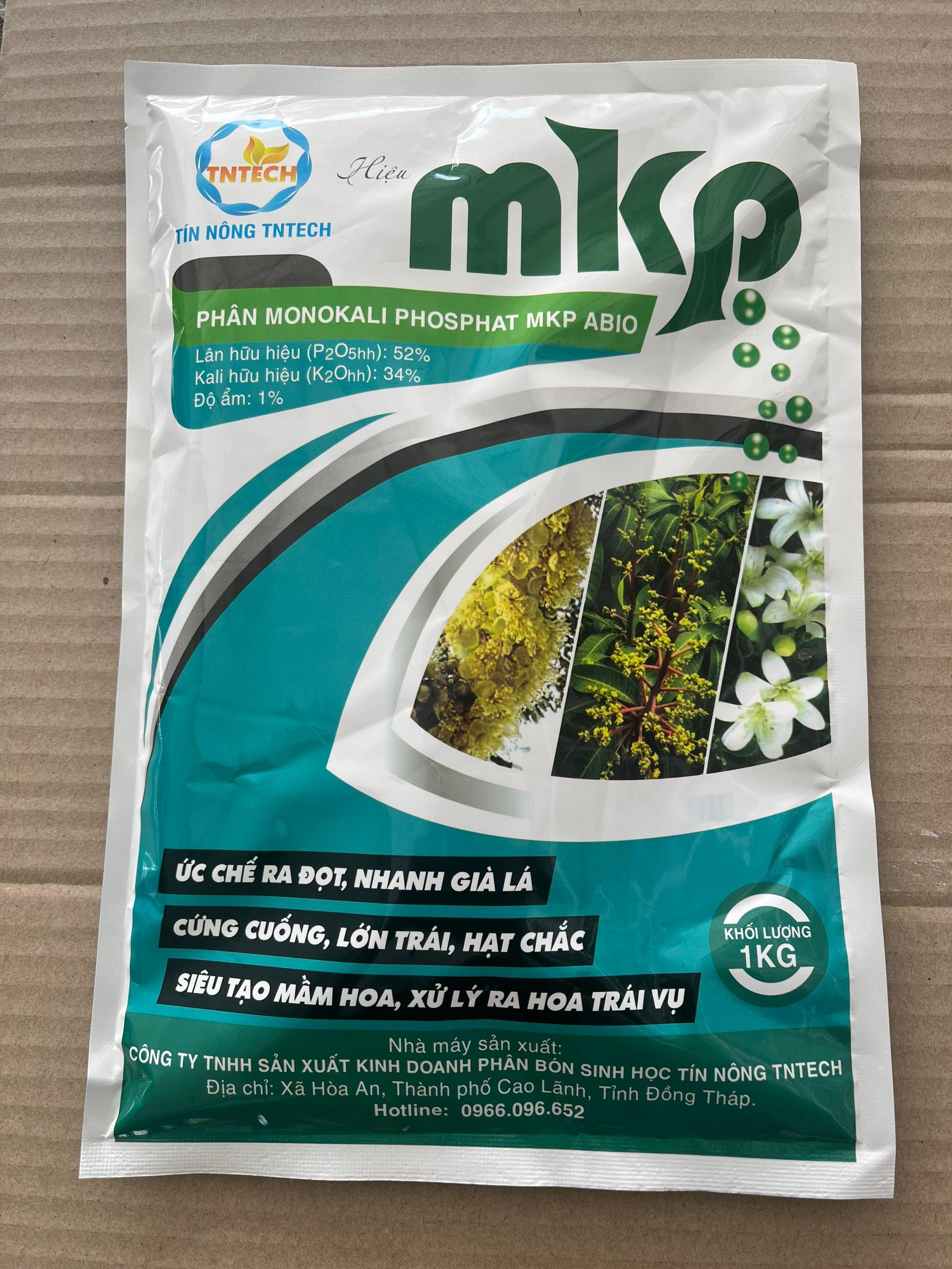 Phân bón MKP - Ức chế ra đọt, nhanh già lá, cứng cuốn, lớn trái, siêu tạo mầm hoa
