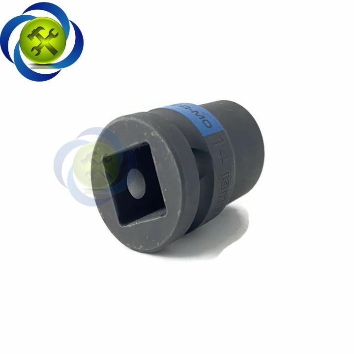 Tuýp 14mm 1/2 Kingtony 453014M loại ngắn 12 cạnh màu đen