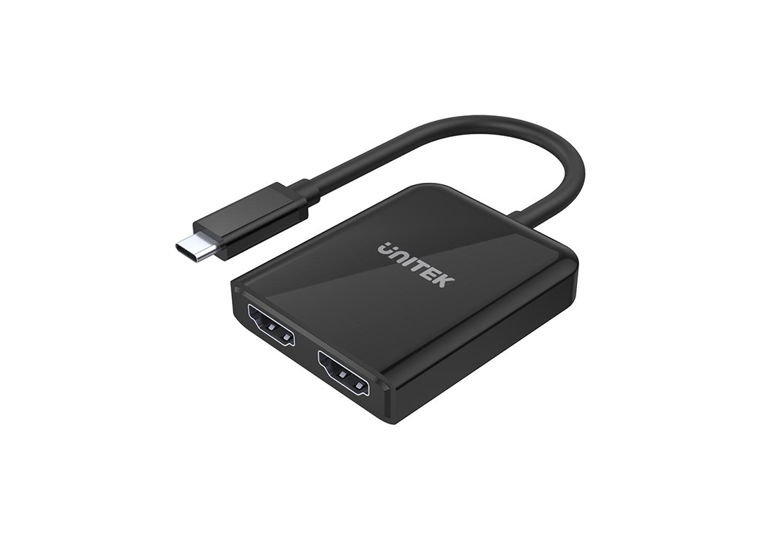 CÁP TYPE-C -&gt; 2 HDMI UNITEK V1408A- Hàng chính hãng