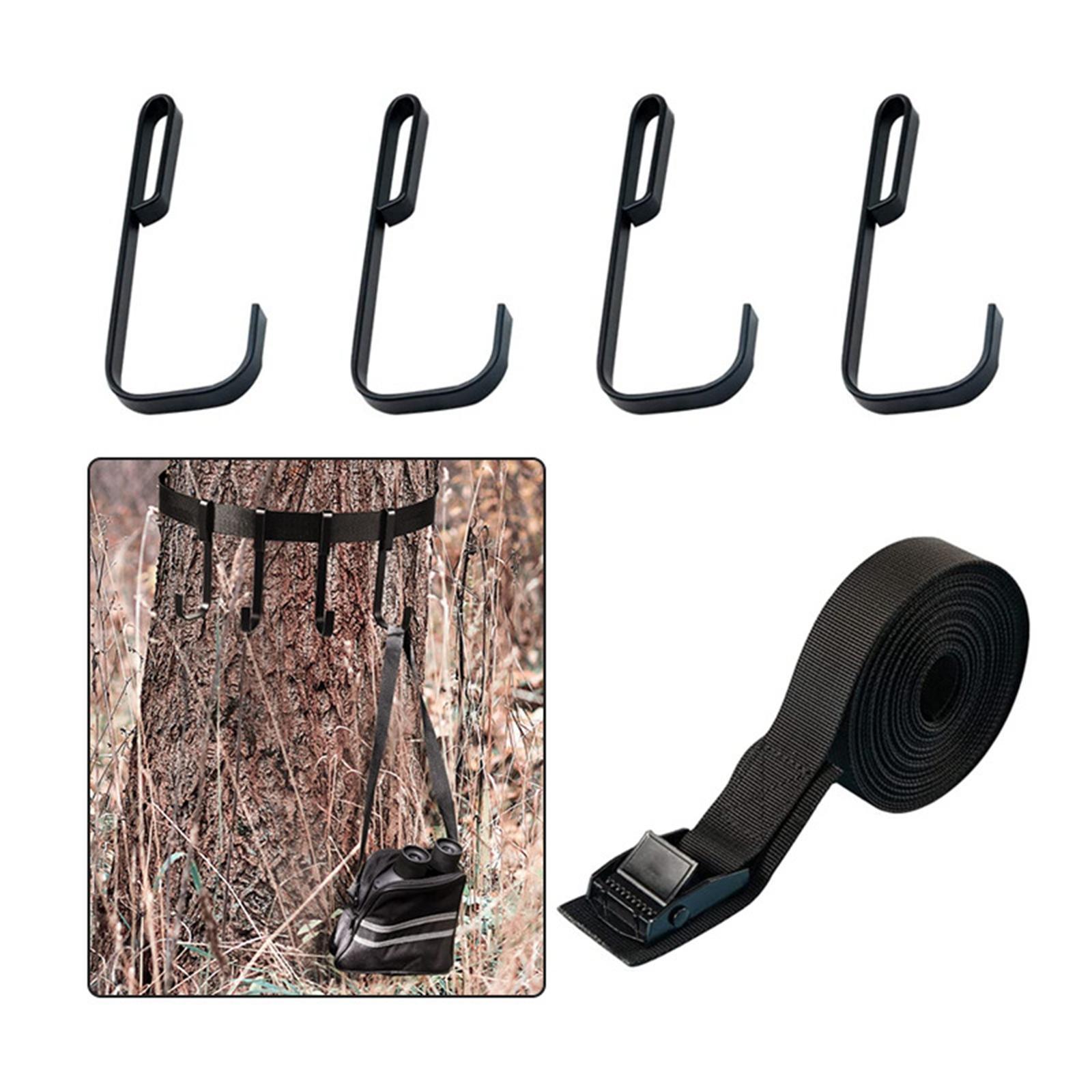 Tree Stand Strap Hangers Stainless Steel Hooks for Hunting Gears Binoculars