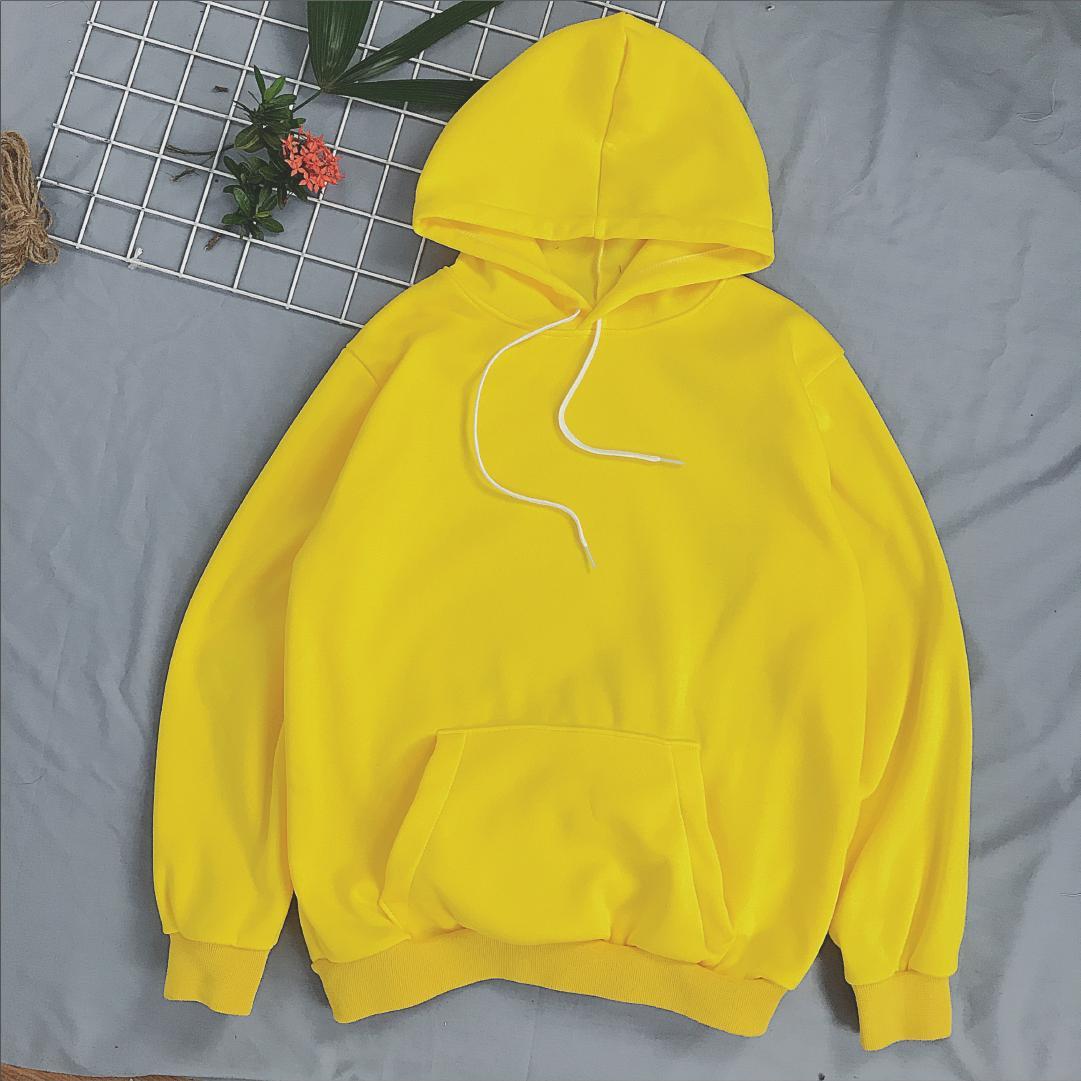 Áo hoodie trơn Hàn Quốc nữ - freesize