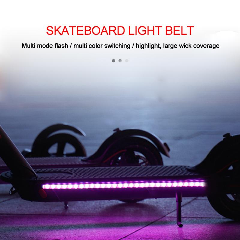 LED Dải đèn đèn pin cho Xiaomi M365 / M365 Pro Skateboard Skateboard Light Night Outdoor
