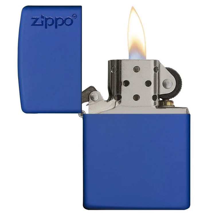 Bật Lửa Classic Royal Blue Matte Zippo Logo 229ZL
