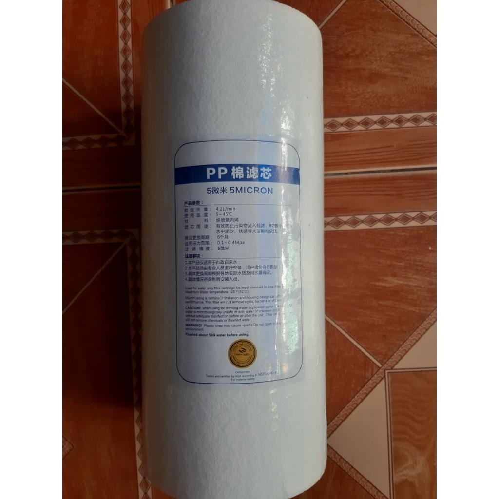 LÕI LỌC NƯỚC PP BÉO,PP BIGBLUE 10in 25*11