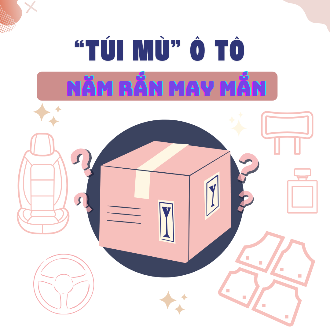 Túi Mù Phụ Kiện Ô Tô Cực Xịn &quot;May Mắn&quot; Giá Tốt
