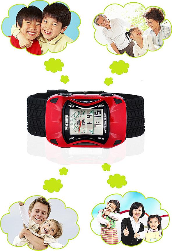 Đồng hồ trẻ em dây nhựa Skmei 09TCK61 hình xe đua thời trang