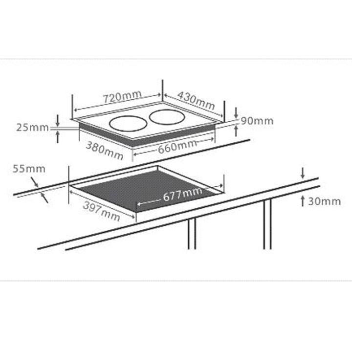 Bếp đôi hồng ngoại Kaff KF-FL101CC