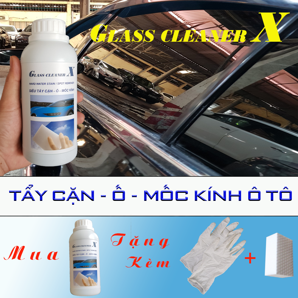 [HCM]Dung dịch tẩy ố mốc kính chai 250ml