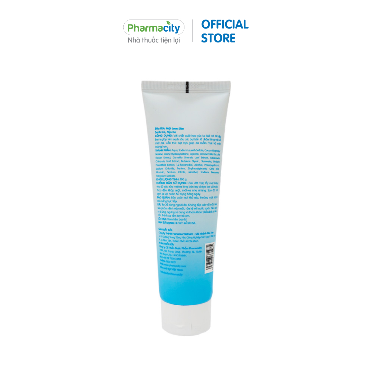 Sữa rửa mặt tạo bọt Love Skin Cleansing Foam  - Sạch sâu