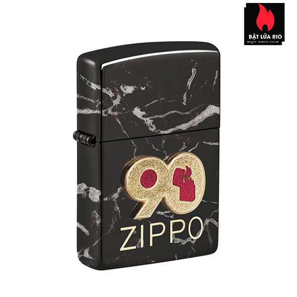 Bật Lửa Zippo Zippo 49864 – Zippo High Polish Black 90th Anniversary Commemorative