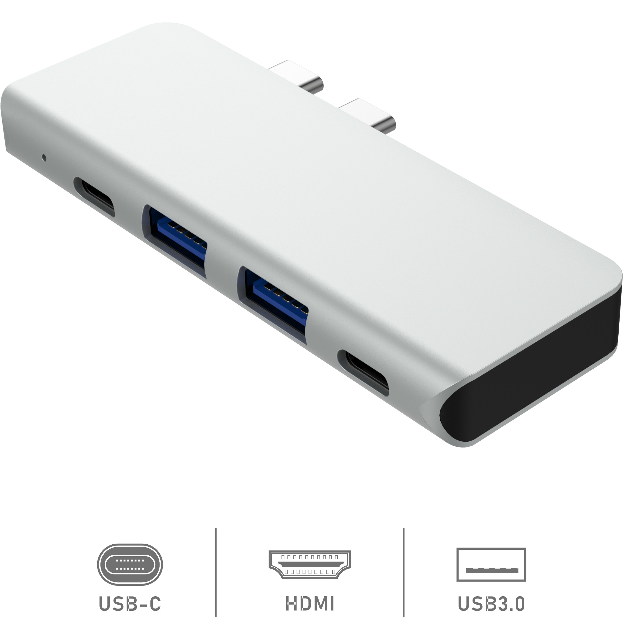 Cổng Chuyển Hub USB C, Type-C ra HDMI 4K 60Hz Dành Cho Macbook Pro 13", Macbook Pro 2016 / 2017 - 5in1-2 4K 60hZ