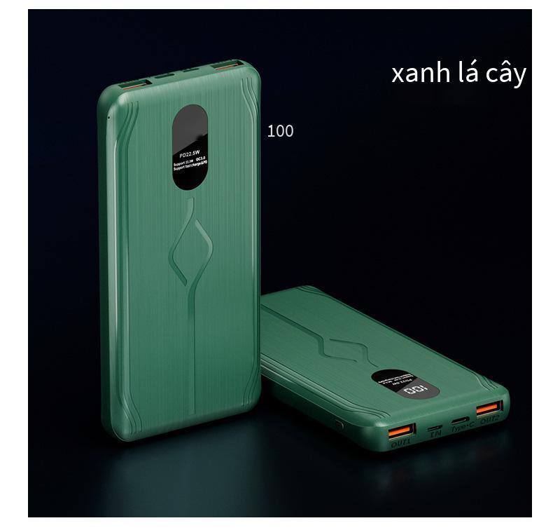 Khuyến mại sạc kho báu sạc nhanh màn hình kỹ thuật số nguồn điện di động quà tặng tùy chỉnh 10000mAh 20000mAh sạc nhanh PD sạc kho báu