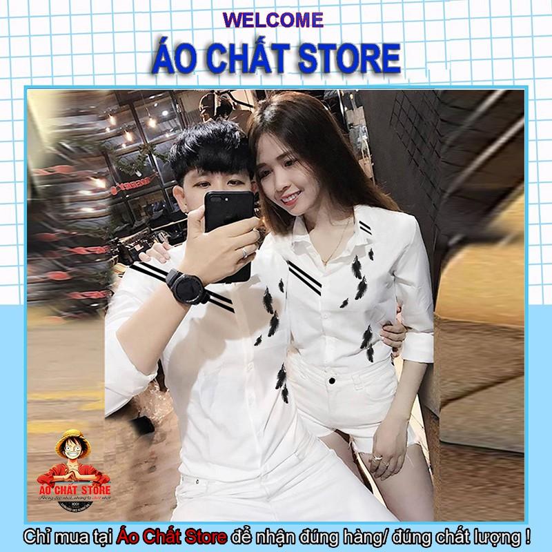 Áo Sơ Mi Cặp Đôi Lover Cao Cấp | Áo Đôi Nam Nữ Đẹp C37