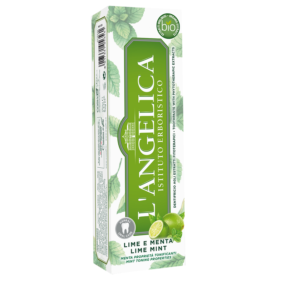 Kem Đánh Răng L'Angelica Toothpaste - Mint and Lime - Bạc Hà và Chanh