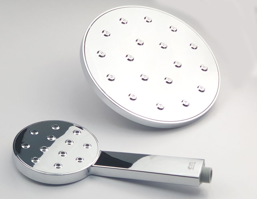 Combo đài sen và tay sen tròn nhựa ABS mạ Chrome cao cấp Eurolife EL-DST 01