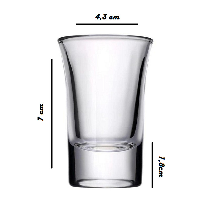 Bộ 12 Ly Rượu Thủy Tinh Shot Camdaco