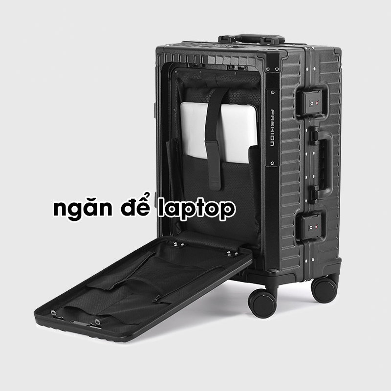 Vali Du Lịch Size 20 Inch Cao Cấp Idobi 2316, Vali Size 20 Có Ngăn Để Laptop Chuyên Dụng Kèm Khay Đựng Cốc