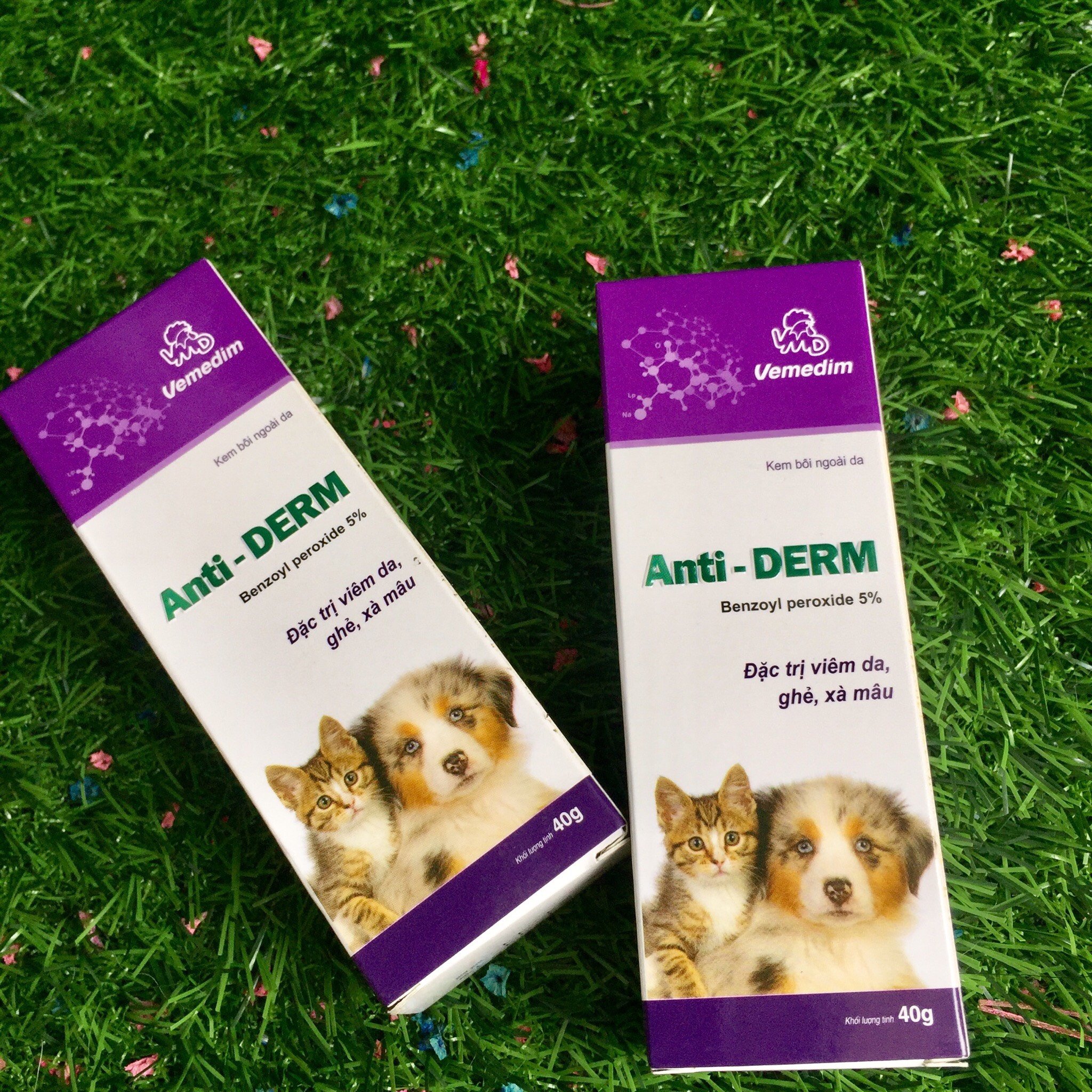 Thuốc Bôi Ngoài Da ANTI DERM Đặc Trị Viêm Da, Ghẻ, Xà Mâu Cho Chó Mèo - Khối Lượng Tịnh 40g - An Toàn Và Hiệu Quả Thuộc Thương Hiệu VEMEDIM – Xudapet – AD01