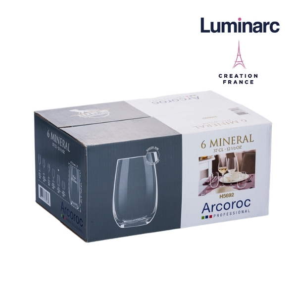 Bộ 6 Ly Cao Thuỷ Tinh Luminarc Mineral 370ml - LUMIH5692