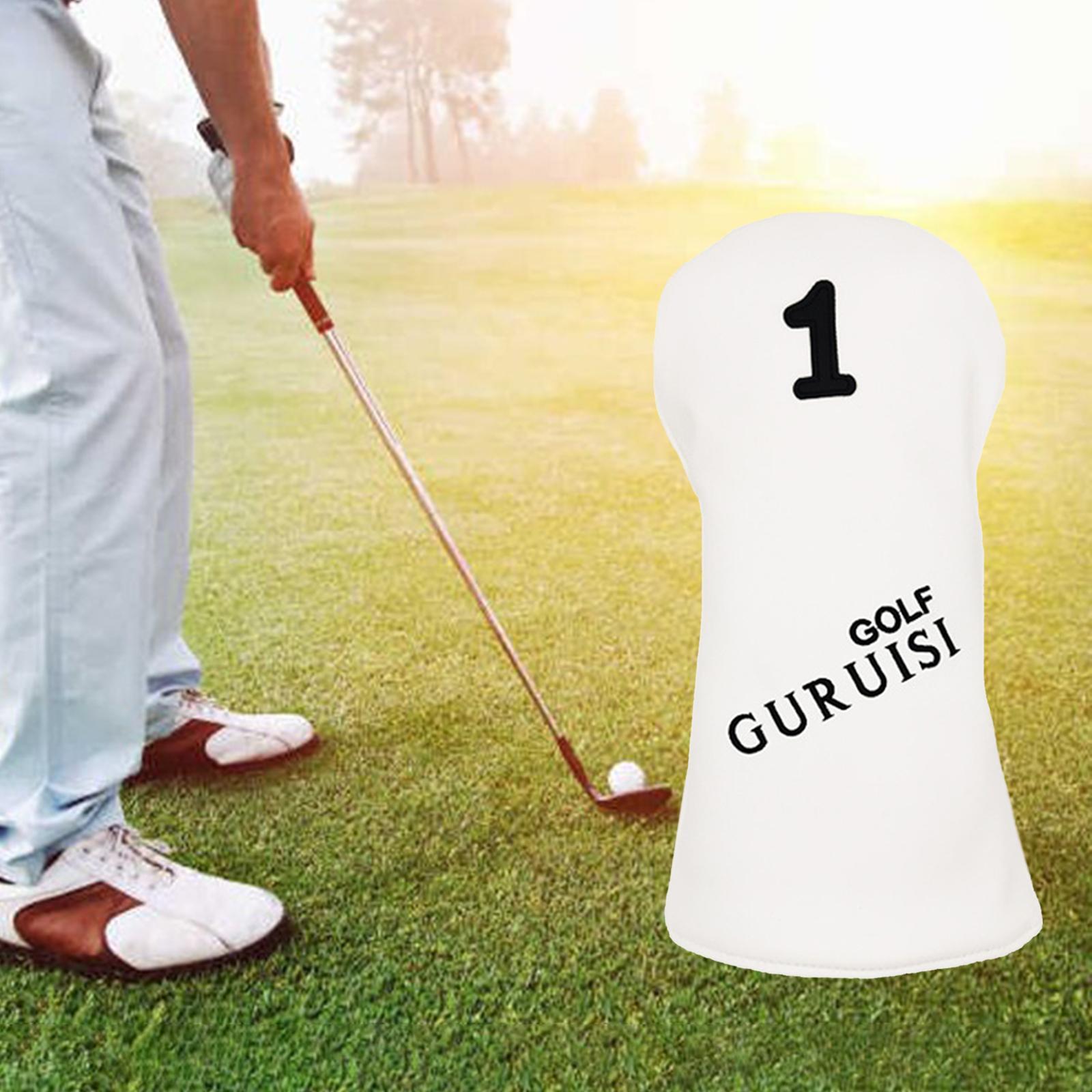 Golf Head Covers Driver Fairway Wood Putter Sleeve Hybrid Cover w/Number Tag